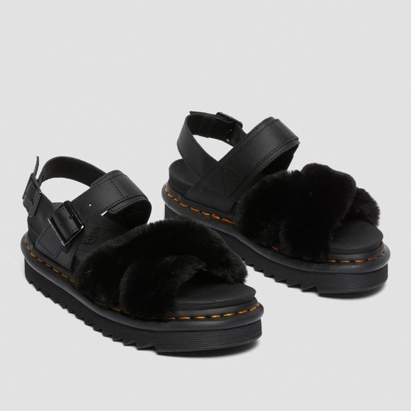 Dr Martens Voss II fluffy sandals new in box - Picture 5 of 16